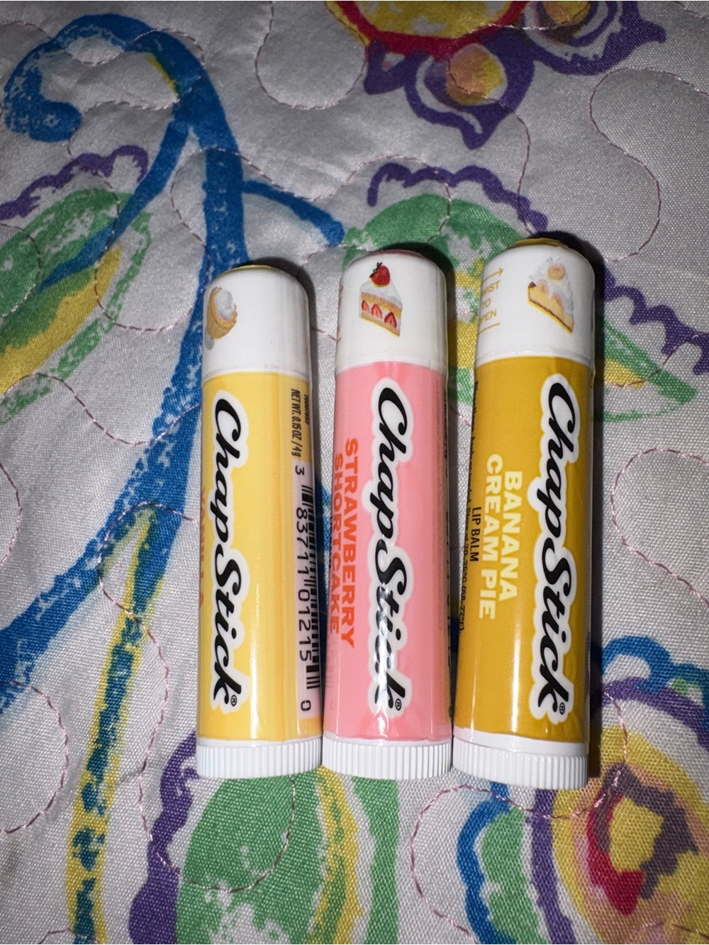 ChapStick Kids Lip Balm Trio — Strawberry & Banana Cream Pie (Pink & Yellow)